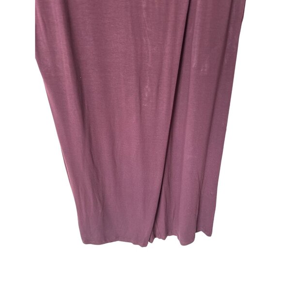 Eileen Fisher Bateau‎ Neck Wrap Jumpsuit Romper Cassis Jersey Size Small Petite - Picture 4 of 10